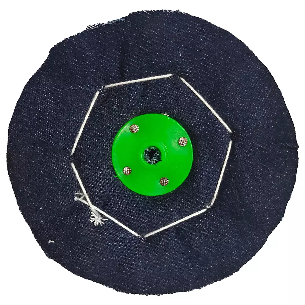 RR Tech Labs 6 inch (150 mm) Buffing Polishing Wheel Jeans Cotton Fabric Black Color 1 inch (25 mm) Thickness for Metal Polishing, RR-JC-6X1I-CBW-P1