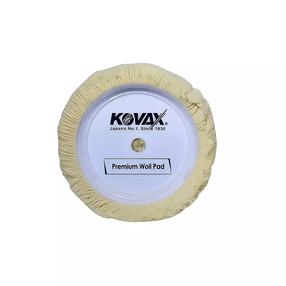 Kovax Wool Buffing Pads 76.2 mm Woolen Cream Round Shape 4 Ply, Wool Pad 3" (Pack of 2000 Pcs)