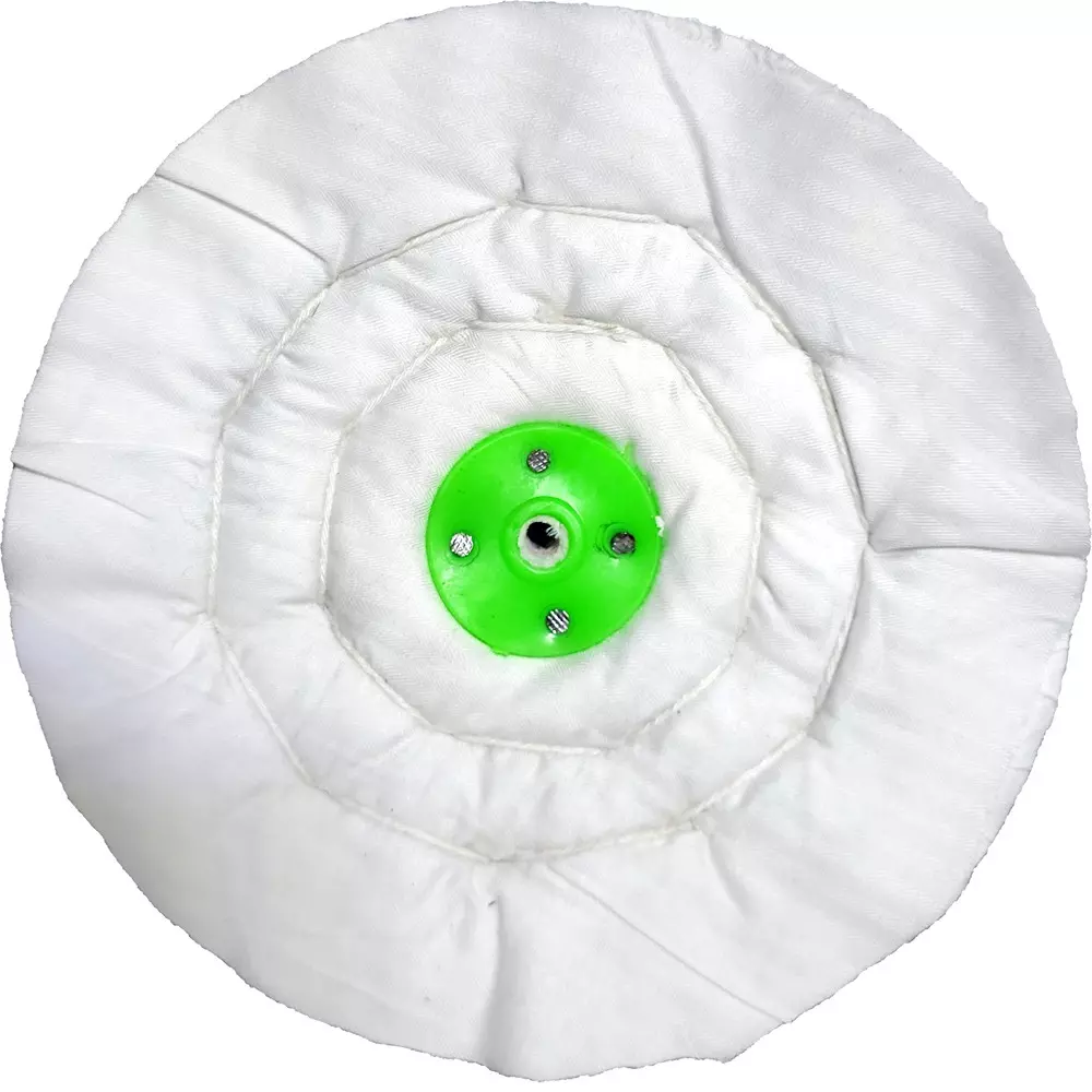 RRTechLabs Buffing Polishing Wheel White 8 inch x 80 folds, RR-WC-8X80F-CBW-P1