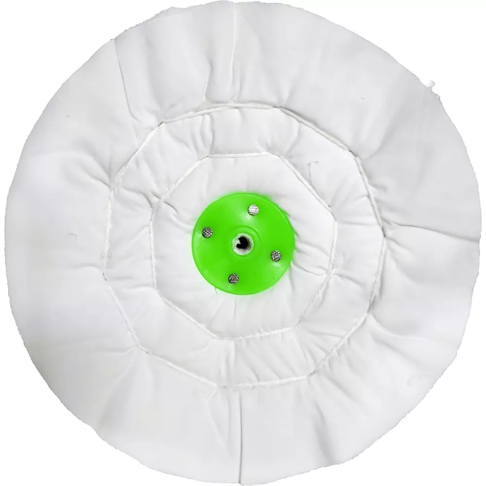 RRTechLabs Buffing Polishing Wheel White 8 inch x 100 folds, RR-WC-8X100F-CBW-P1