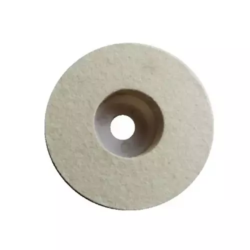 Yuri Felt Wheel 100 mm Diameter, 14 mm Thickness White