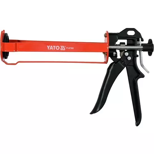 Yato Caulking Gun Gutter Type Steel Plate Material and 225x70 mm Size, YT-67560