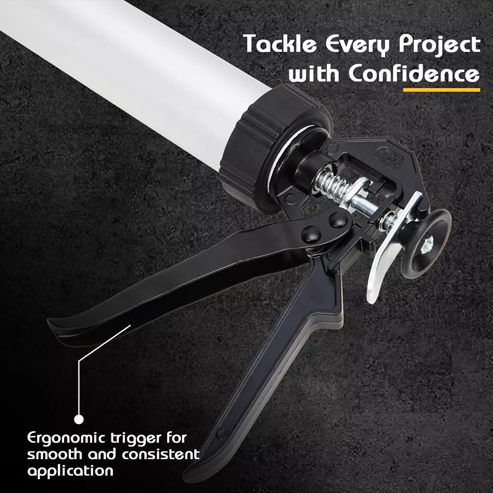 DELI Caulking Gun 15 inch (380 mm), Aluminum Material, EDL2380