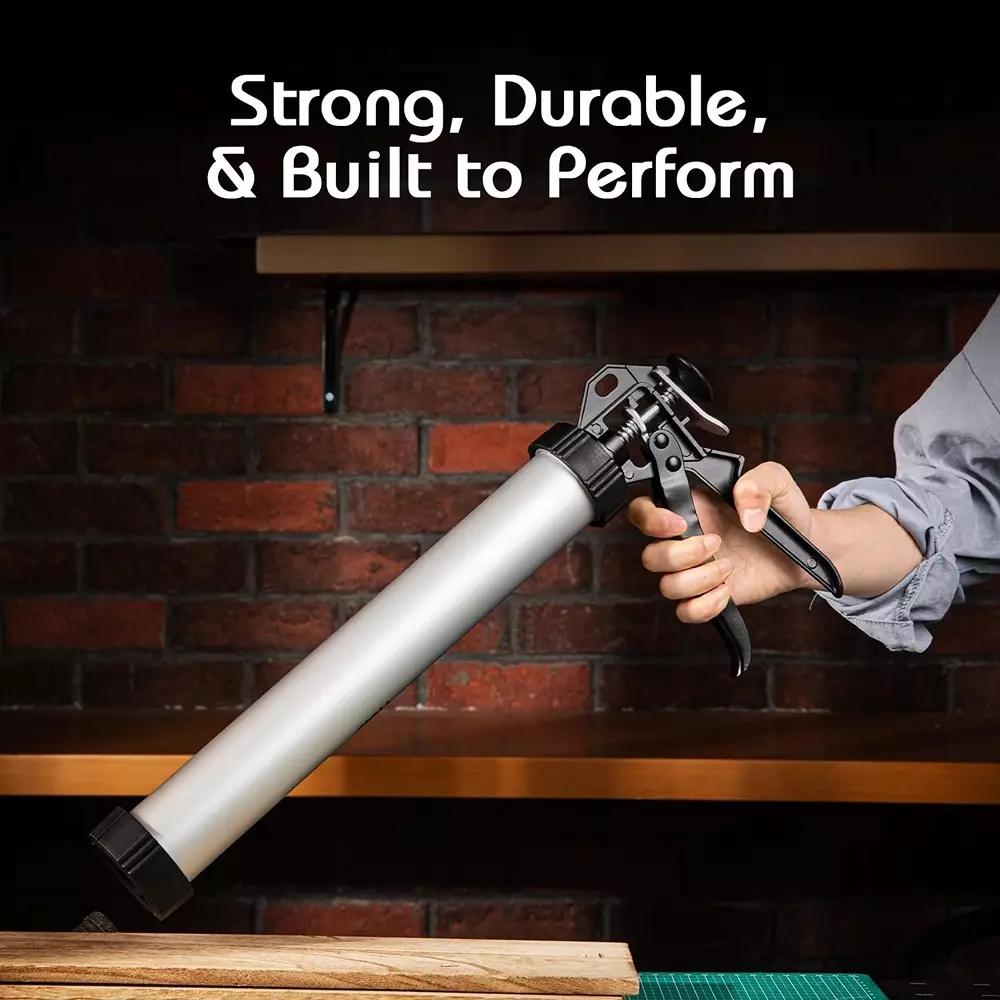 DELI Caulking Gun 15 inch (380 mm), Aluminum Material, EDL2380