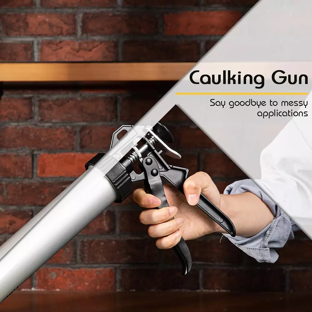 DELI Caulking Gun 15 inch (380 mm), Aluminum Material, EDL2380