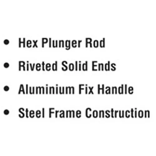 ADRAL Skeleton Frame Caulking Gun Hex Plunger Rod Aluminum Handle Blue 22.86 cm for Industrial Use, SG1