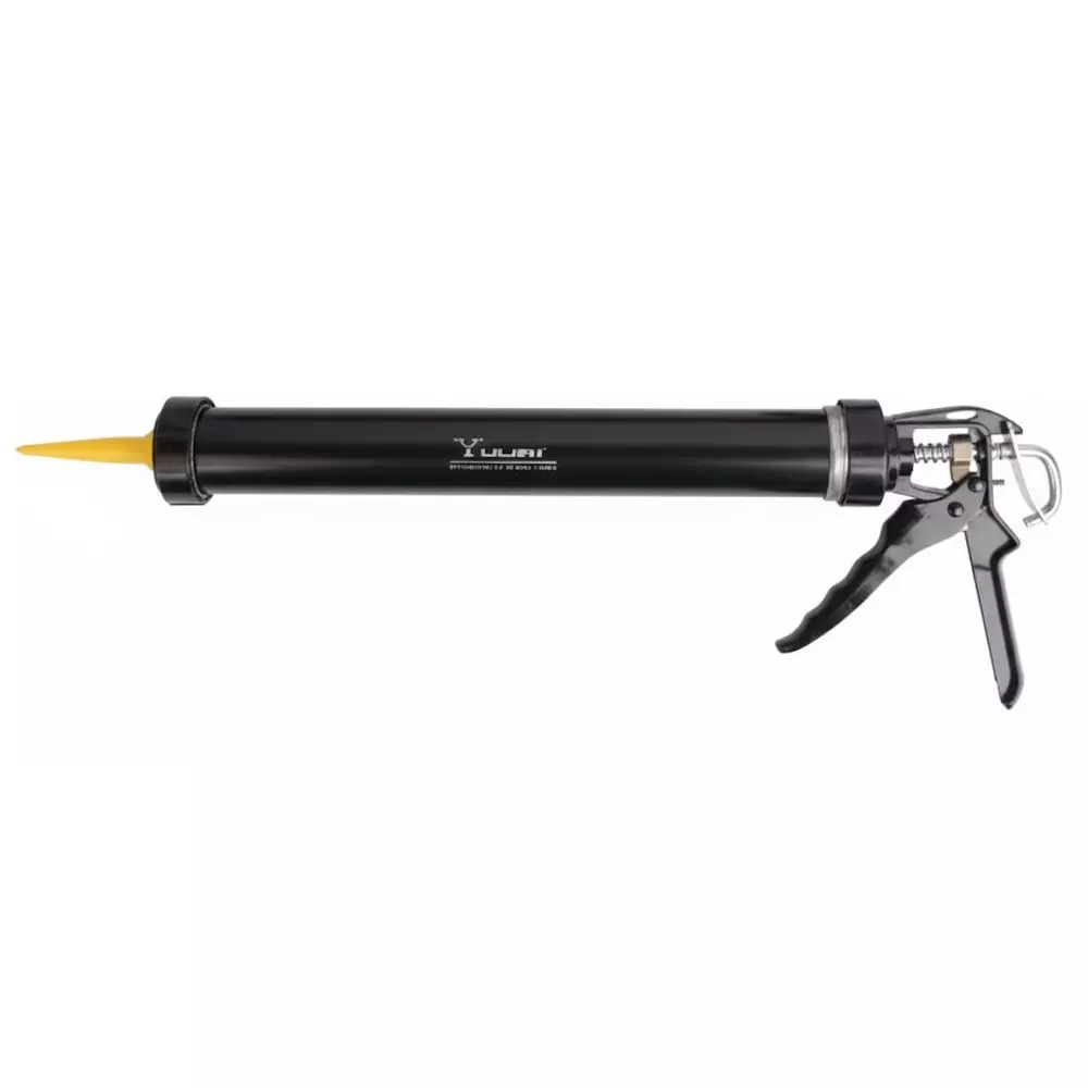 Yuri 600 ml Caulking Gun Black Color for Applying Caulk, Sealants and Adhesives, YG9
