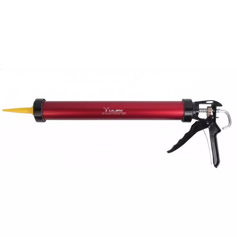 Yuri 600 ml Caulking Gun Red Color for Applying Caulk, Sealants and Adhesives, YG52