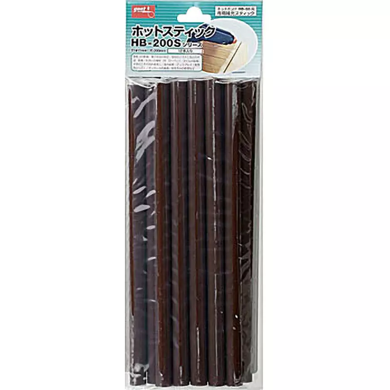 Goot Hot Stick Ethylene-Vinyl Acetate Copolymer Brown, HB-200S-BR (Pack of 12 Pcs)