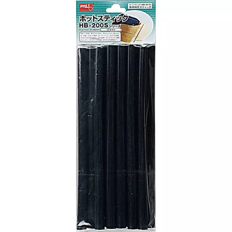 Goot Hot Stick Ethylene-Vinyl Acetate Copolymer Black, HB-200S-BK (Pack of 12 Pcs)