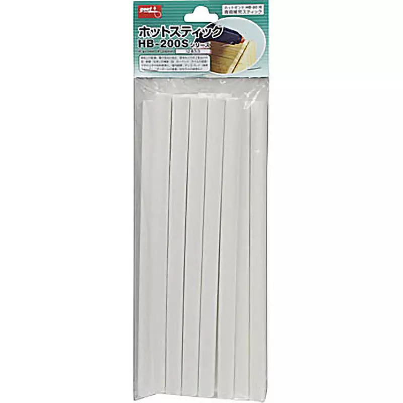 Goot Hot Stick Ethylene-Vinyl Acetate Copolymer White, HB-200S-WH (Pack of 12 Pcs)