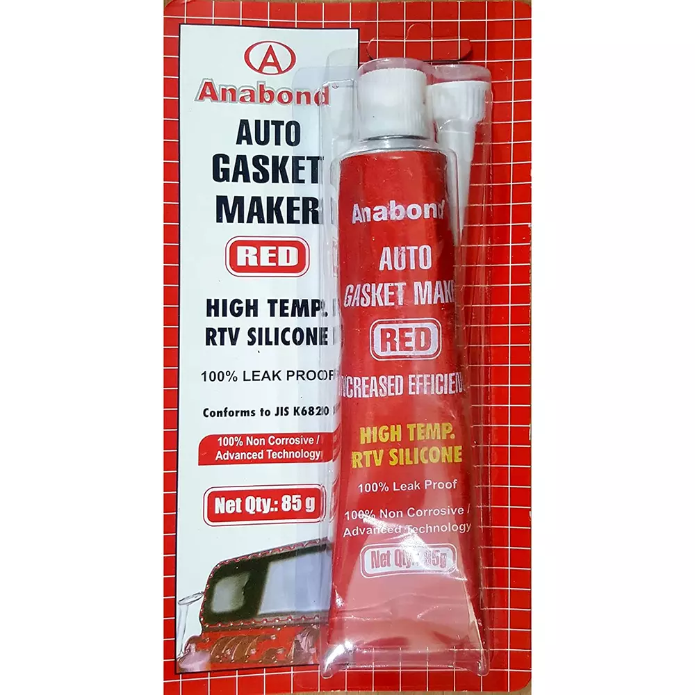Anabond RTV Gasket Maker 85 g Tube Silicone Red Gel for Engine Assembly and Repairs