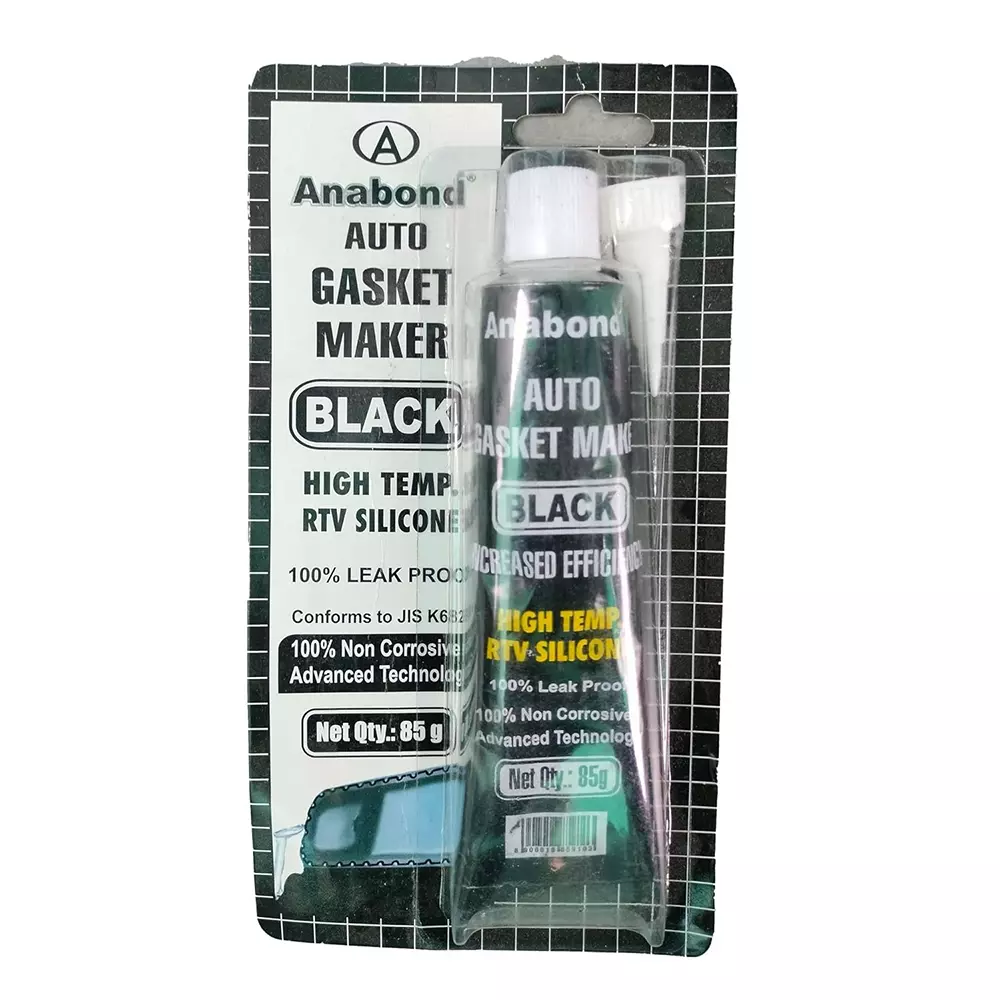 Anabond RTV Gasket Maker 85 g Tube Silicone Black Gel for Engine Assembly and Repairs