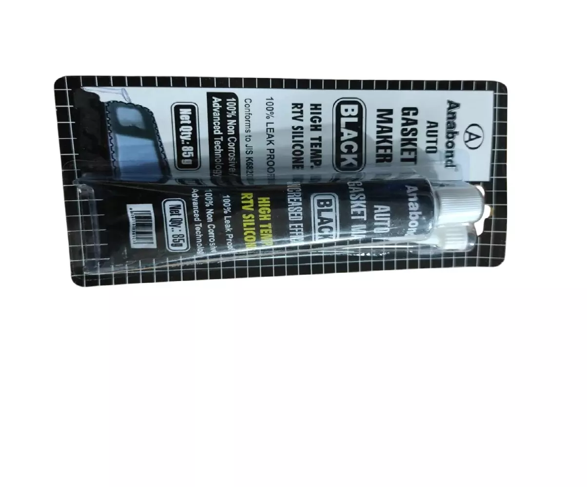 Anabond RTV Gasket Maker 85 g Tube Silicone Black Gel for Engine Assembly and Repairs
