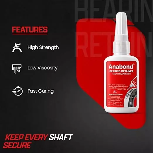 anabond-10-ml-bearing-retainer-200-250-kgcm2-shear-strength-and-275--325-cps-at-30c-viscosity-412