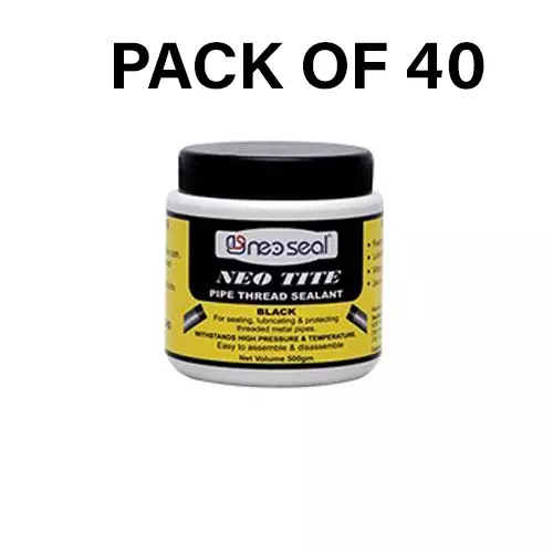 NeoSeal Neo Tite Pipe Thread Sealant Black 50 g (Pack of 40)
