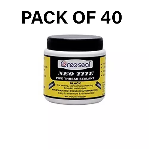 NeoSeal Neo Tite Pipe Thread Sealant Black 25 g (Pack of 40)