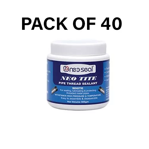 NeoSeal Neo Tite Pipe Thread Sealant White 25 g (Pack of 40)