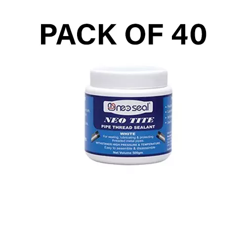 NeoSeal Neo Tite Pipe Thread Sealant White 50 g (Pack of 40)