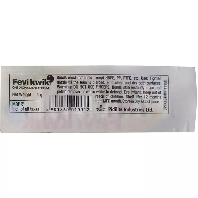 Fevikwik GP Instant Adhesive 1 g (Pack of 15)