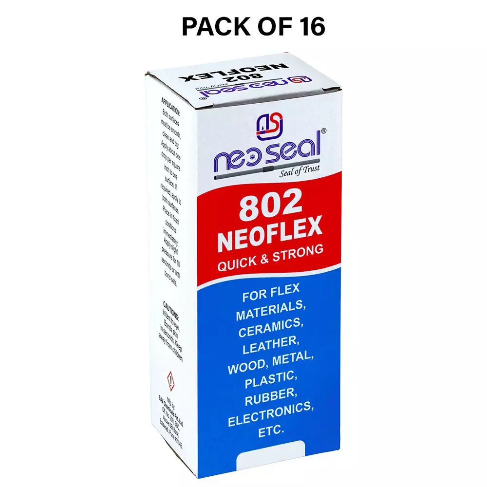 NeoSeal 802 NeoFlex Quick & Strong Cyanoacrylate Adhesive 50 g (Pack of 16)