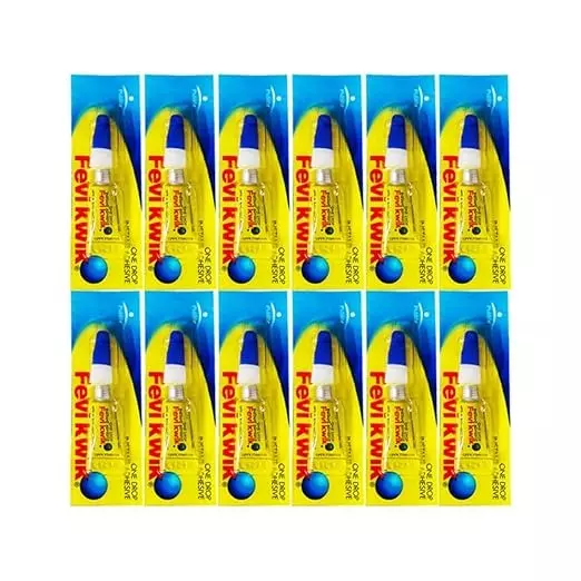 Fevikwik GP Instant Adhesive 1 g Tube for Wood, Cardboard, Plastic, Metal, Rubber etc (Pack of 600)