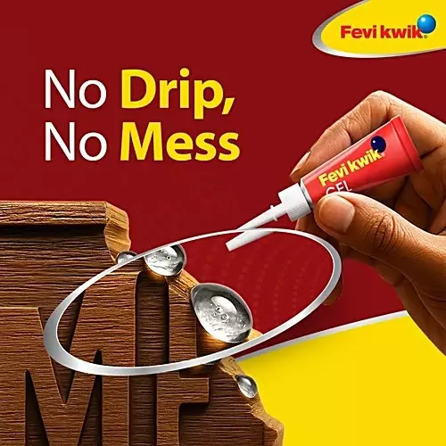 Fevikwik Gel Instant Adhesive 3 g Tube for Wood, Cardboard, Plastic, Metal, Rubber etc (Pack of 12)