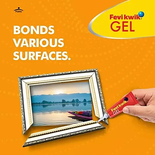 Fevikwik Gel Instant Adhesive 3 g Tube for Wood, Cardboard, Plastic, Metal, Rubber etc (Pack of 12)