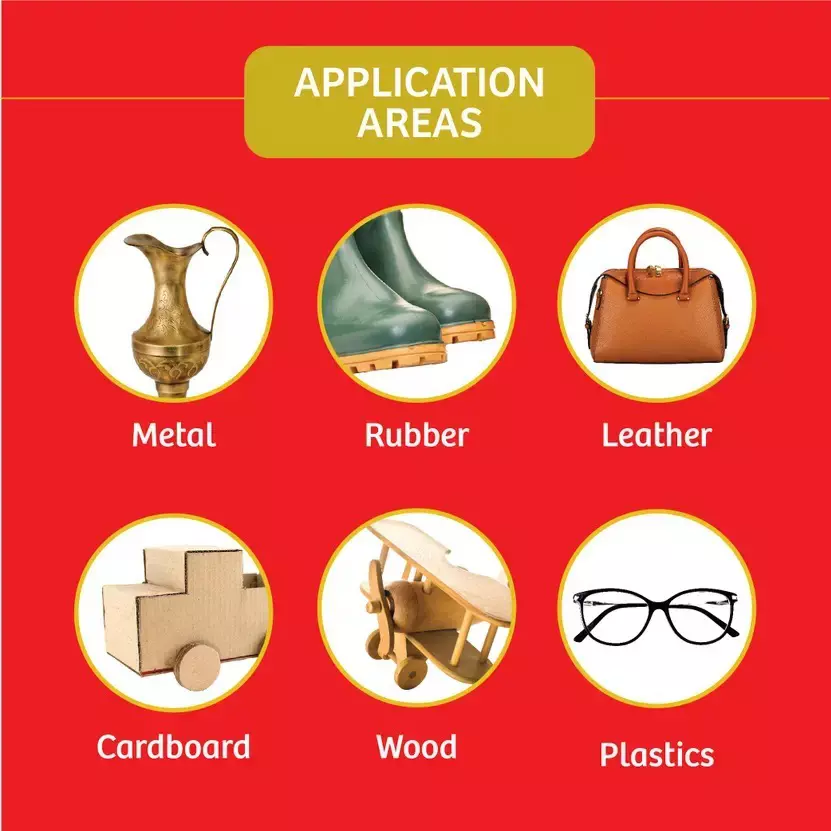Fevikwik Gel Instant Adhesive 20 g Bottle for Wood, Cardboard, Plastic, Metal, Rubber etc (Pack of 120)