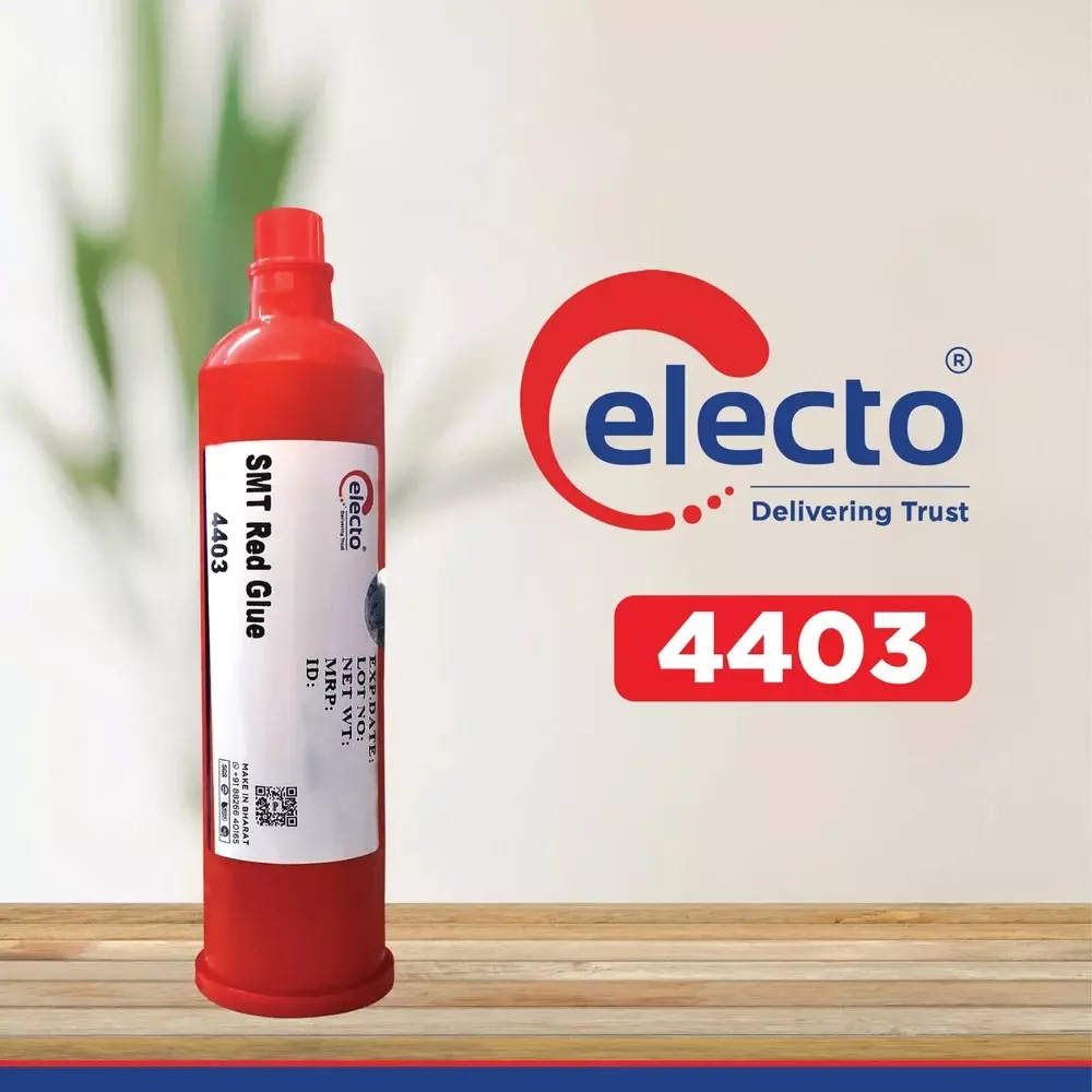Electo 4403 SMT Glue Red Liquid Item Form 200 g Bottle Packaging Type Epoxy Resin