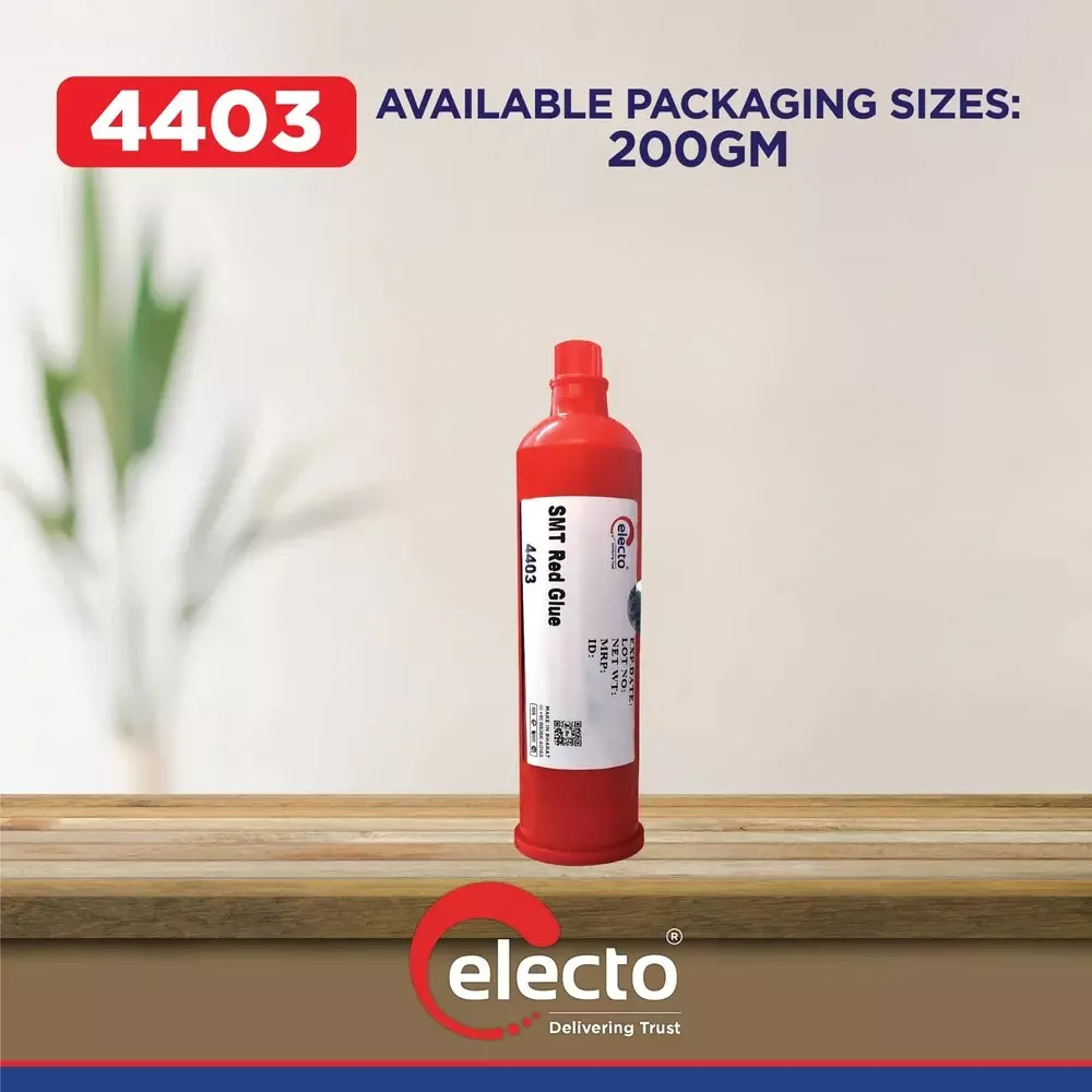 Electo 4403 SMT Glue Red Liquid Item Form 200 g Bottle Packaging Type Epoxy Resin