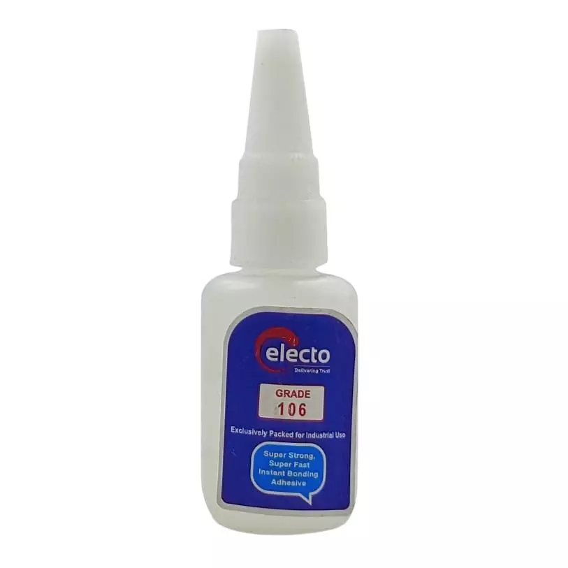 Electo 106 Bond Cyno Glue White Liquid Item Form 20 g Bottle Packaging Type Silicone
