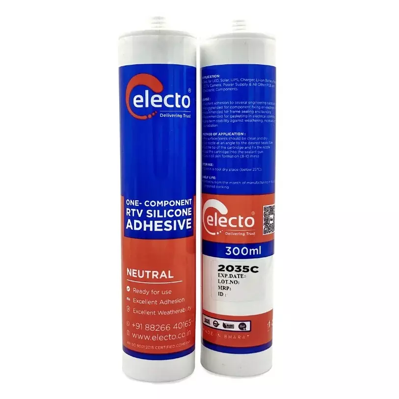 Electo 2035-C Clear White Paste Item Form 300 ml Cartridge Packaging Type Silicone