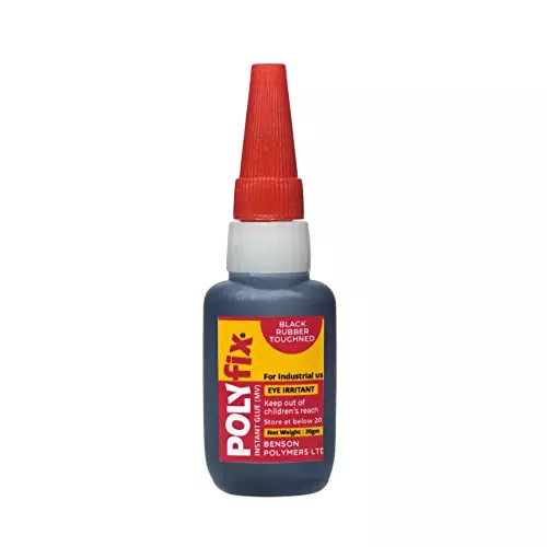 Lord Of Bass Black Rubber Toughened CA Super Glue - Thin 8oz Cyanoacrylate - Made In USA