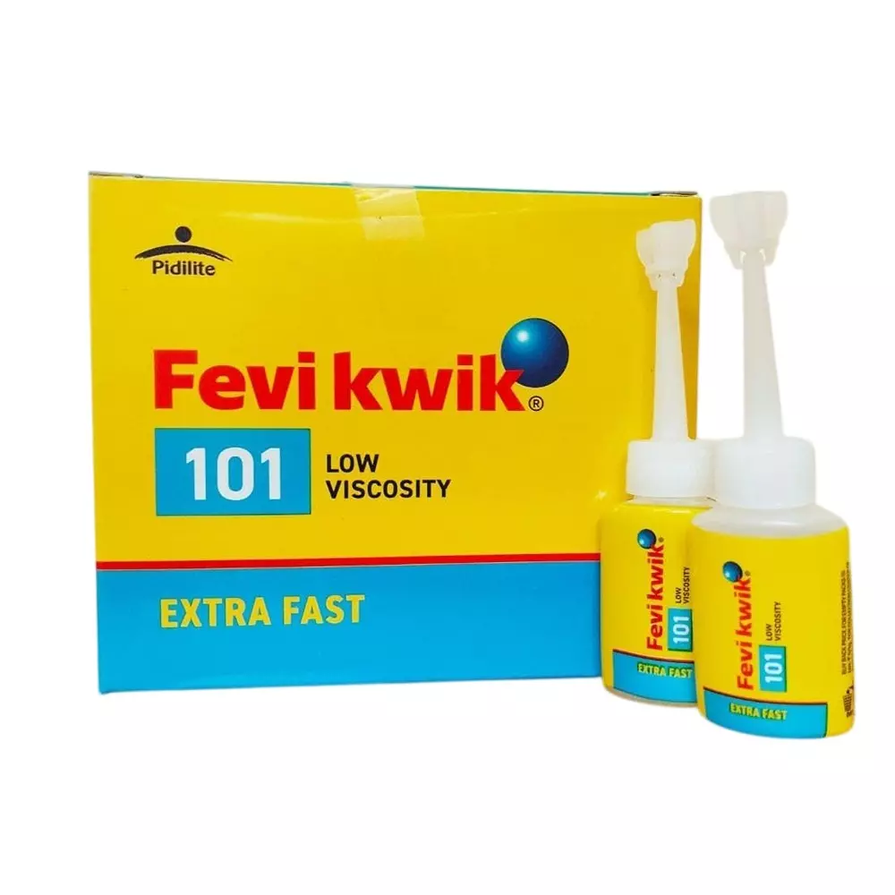 Fevikwik Industrial Super Glue Instant Adhesive, Cyanoacrylate Liquid, 10 ml Tube Capacity (Pack of 20)