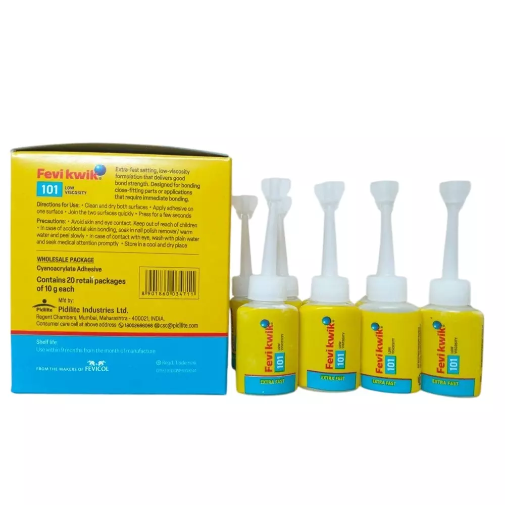 fevikwik-industrial-super-glue-instant-adhesive-cyanoacrylate-liquid-10-ml-tube-pack-of-20