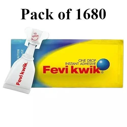 Fevikwik GP Instant Adhesive 450 mg Tube for Wood, Cardboard, Plastic, Metal, Rubber etc (Pack of 1680)
