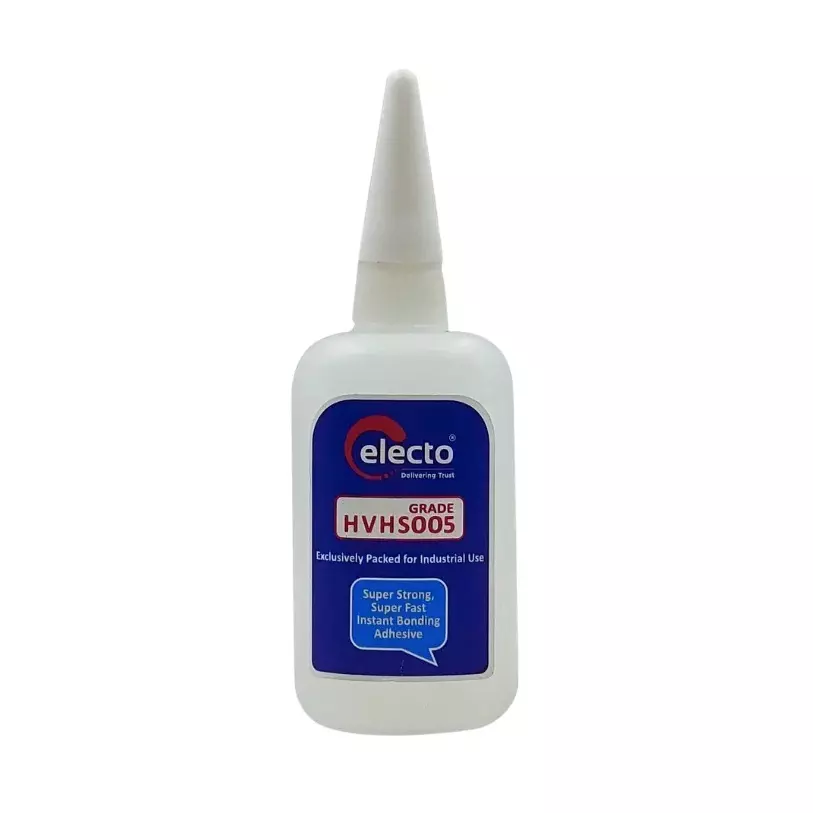 Electo HS005 Bond Cyno Glue White Liquid Item Form 50 g Bottle Packaging Type Cyanoacrylate