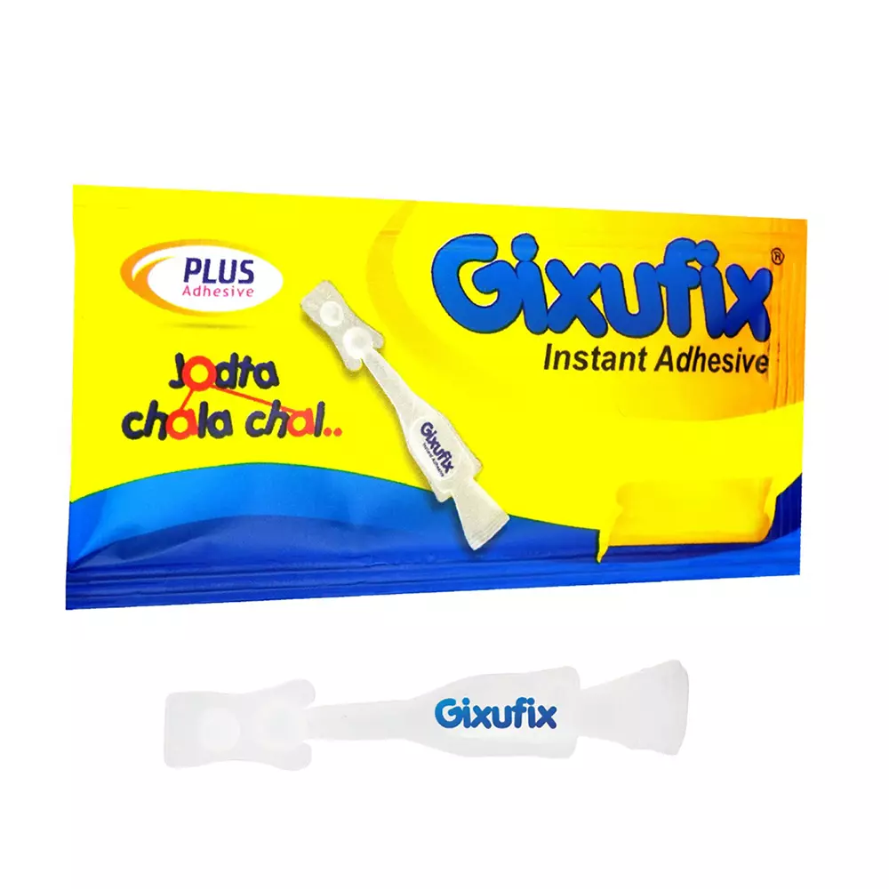 Plus Adhesive Gixufix Instant Adhesive Ethyl Cyanoacrylate 500 mg, GX-101 (Pack of 2000)