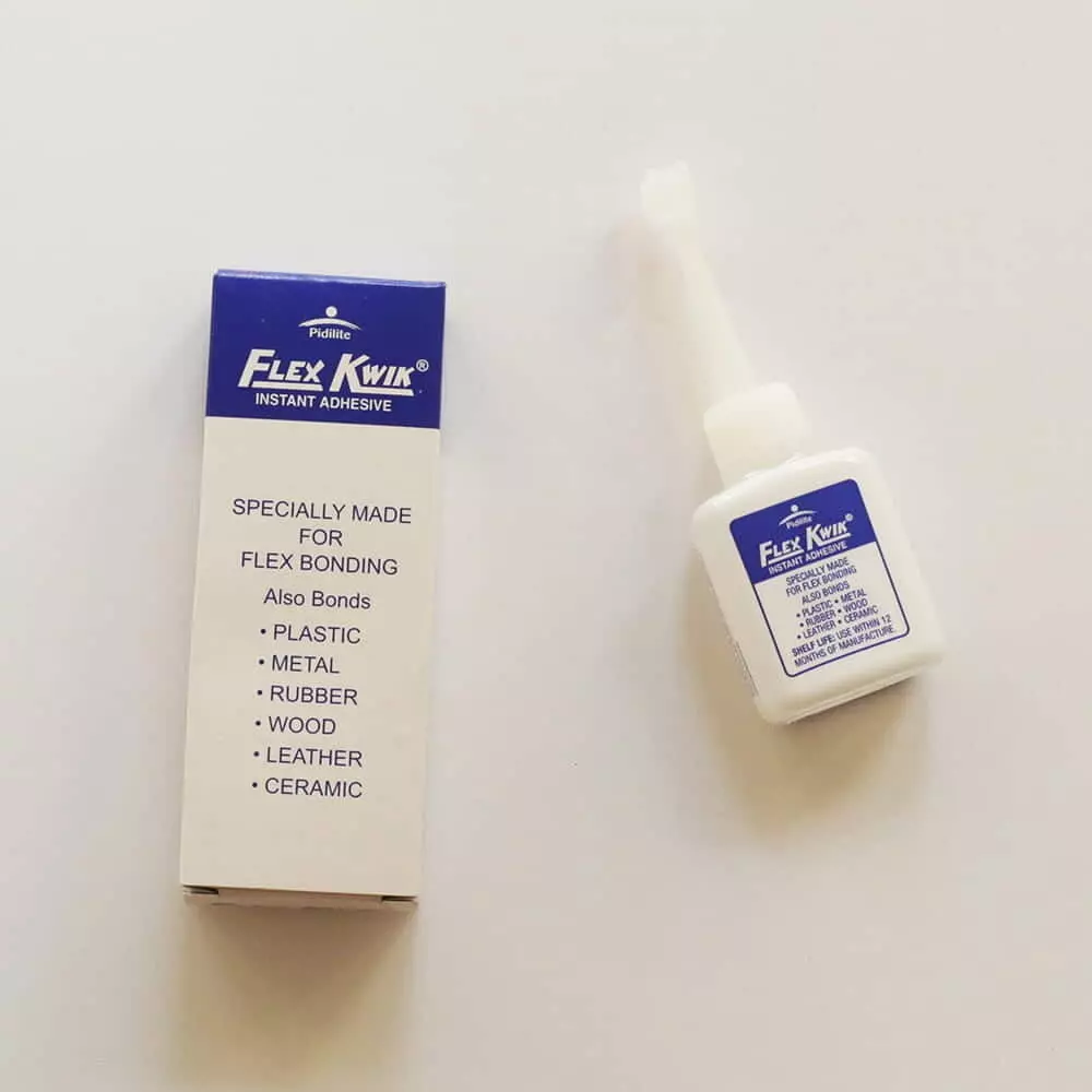 Flex Kwik Instant Adhesive 15 g Bottle for Plastic, Metal, Rubber, Wood, Leather, Ceramic (Pack of 20)