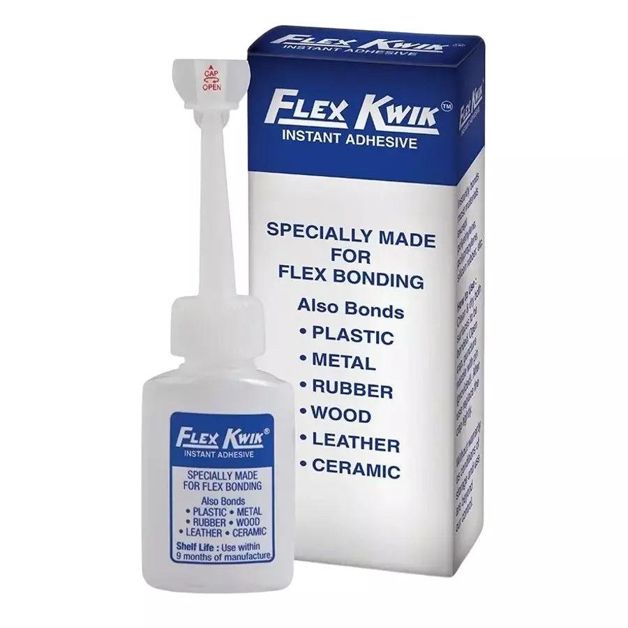 Flex Kwik Instant Adhesive 20 g Bottle for Plastic, Metal, Rubber, Wood, Leather, Ceramic (Pack of 100)