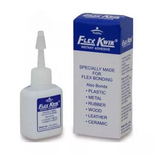 Flex Kwik Instant Adhesive 20 g Bottle for Plastic, Metal, Rubber, Wood, Leather, Ceramic (Pack of 100)