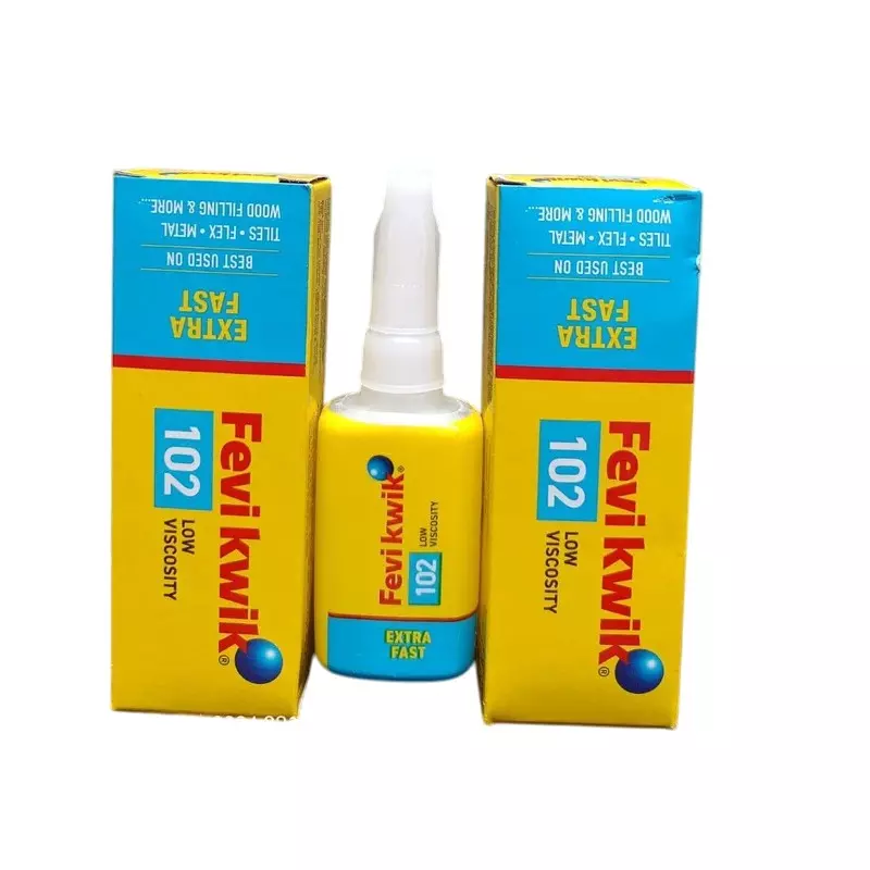 Fevikwik 102 Instant Adhesive 20 g Bottle for Plastic, Metal, Rubber, Wood, Leather, Ceramic (Pack of 60)