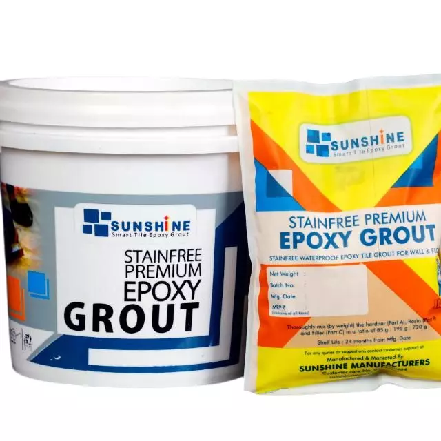 SUNSHINE Stainfree Premium Epoxy Grout Marble Beige (1 Kg Kit)