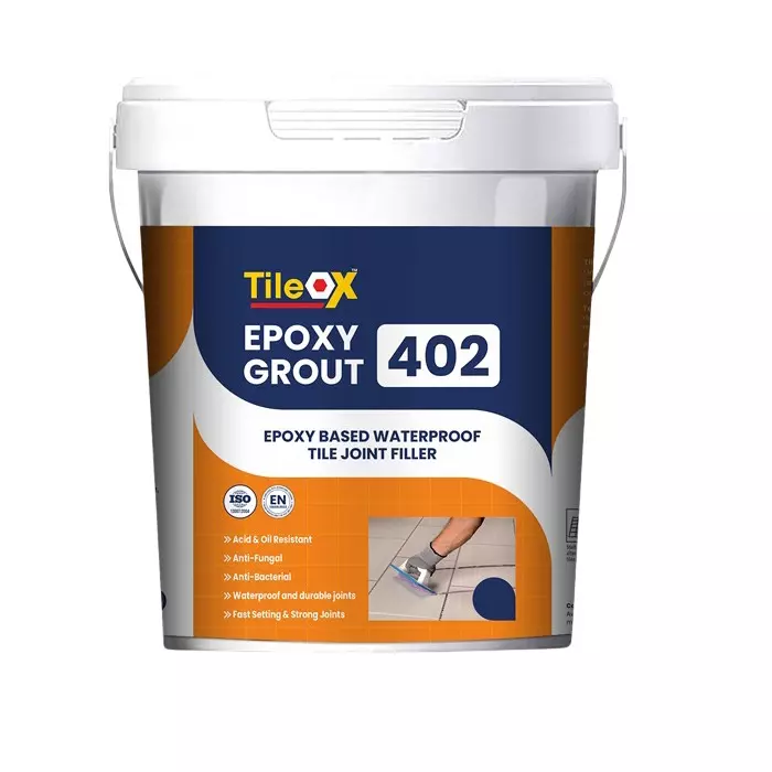 TileOx 402 Epoxy Tile Grout 5 Kg Brown Shade for Floors & Walls
