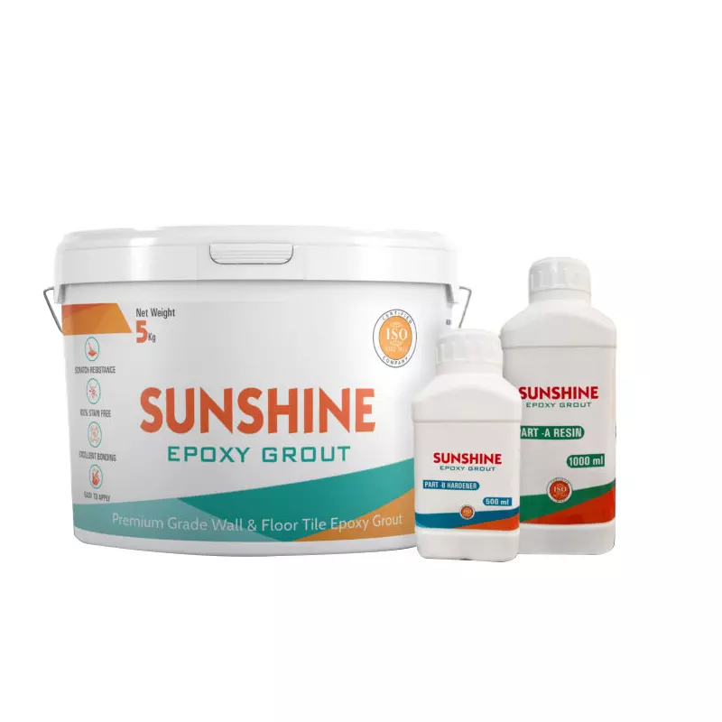 Sunshine Epoxy Tile Grout Midnight Black, (5 Kg Kit)