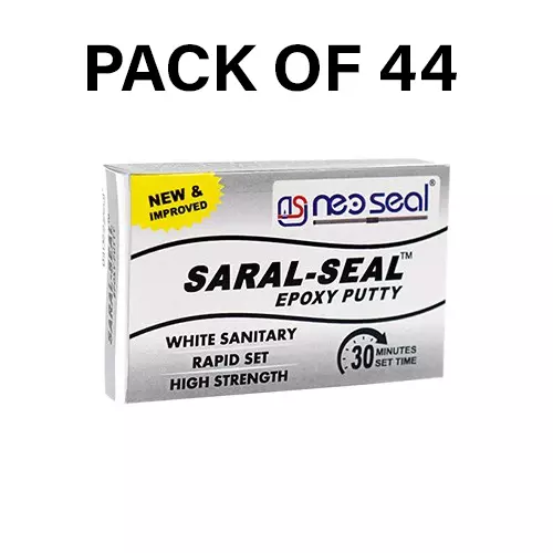 NeoSeal Saral- Seal White Sanitary Epoxy Putty 50 g (Pack of 44)