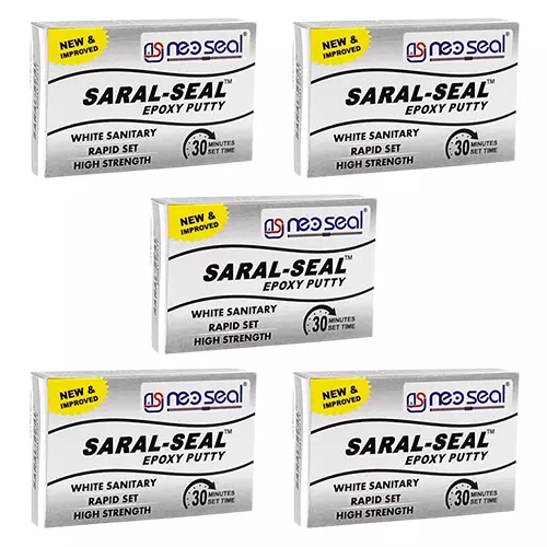 NeoSeal Saral- Seal White Sanitary Epoxy Putty 200 g (Pack of 5)