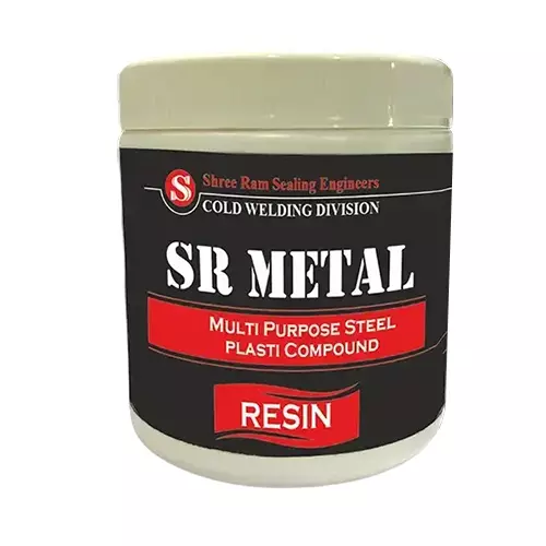 SR METAL Plastic Metal Putty 1 Kg Temperature Resistance Up To 200°C For Industrial Use