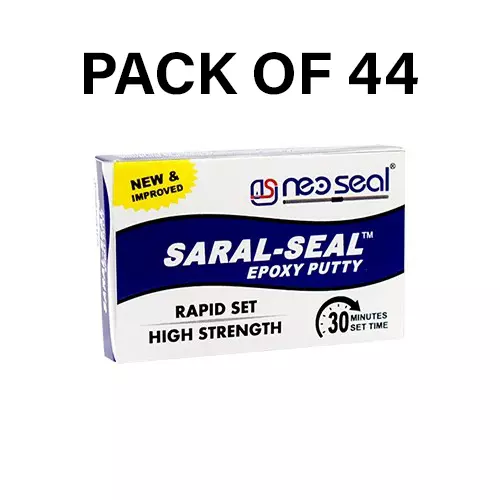 NeoSeal Saral-Seal High Speed Rapid Set Epoxy Putty 25 g (Pack of 44)